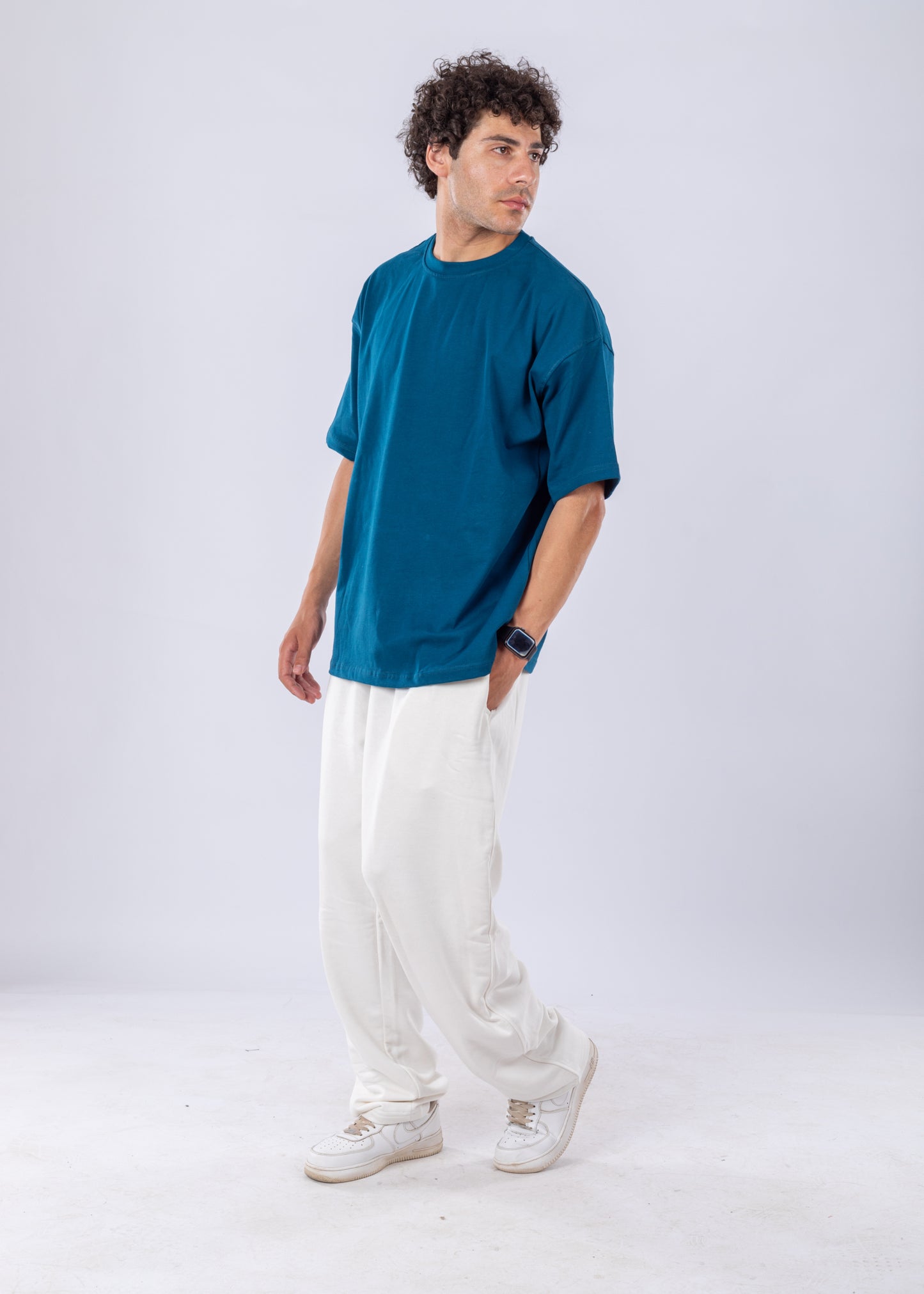 Petrol Blue Comfy Oversize Unisex T-shirt