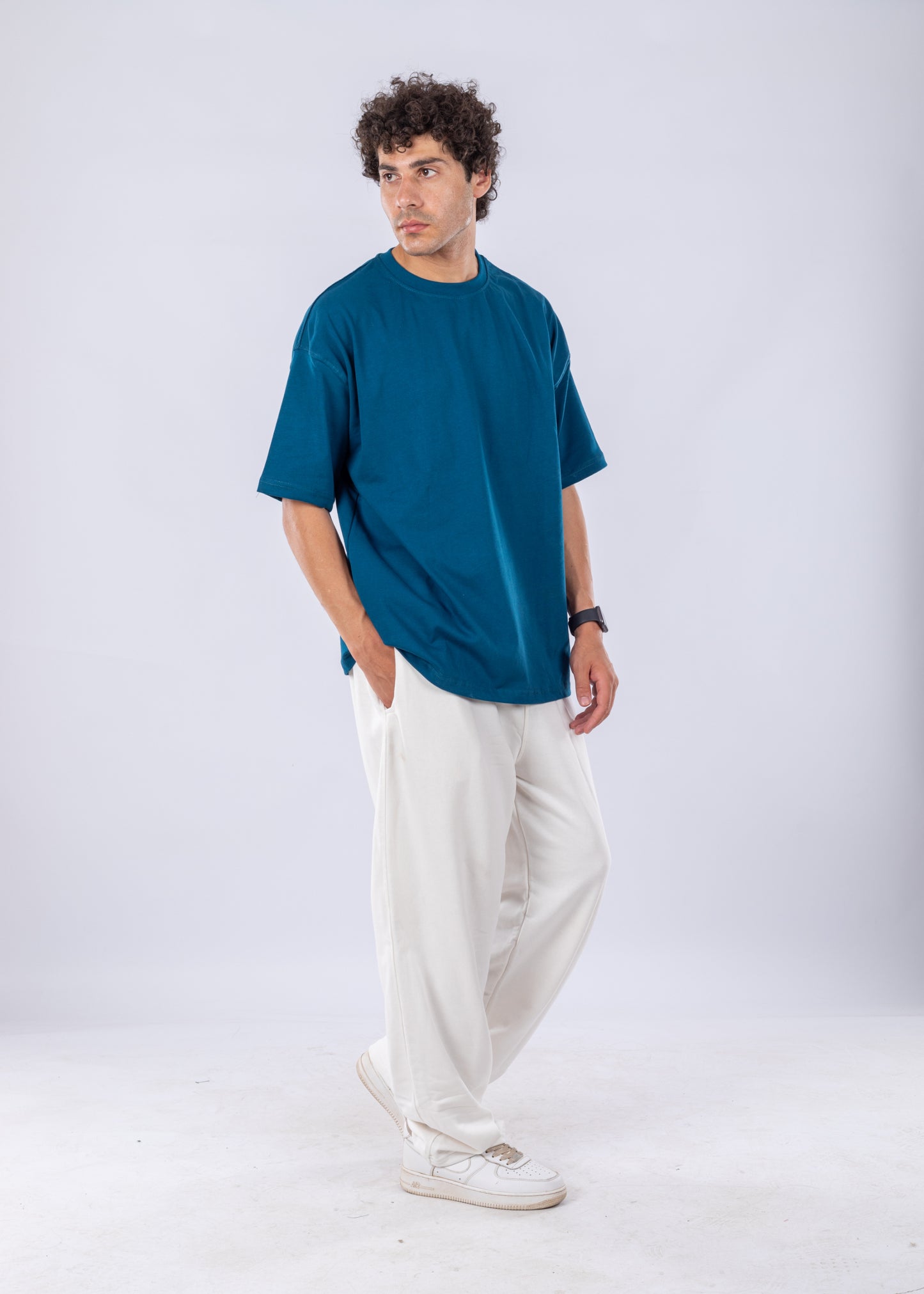 Petrol Blue Comfy Oversize Unisex T-shirt