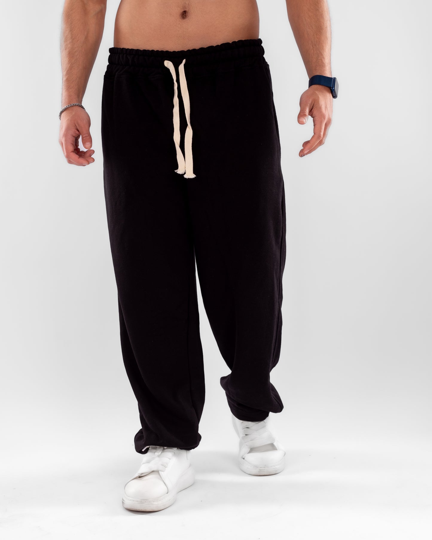 Black Wide Leg Unisex Sweatpants