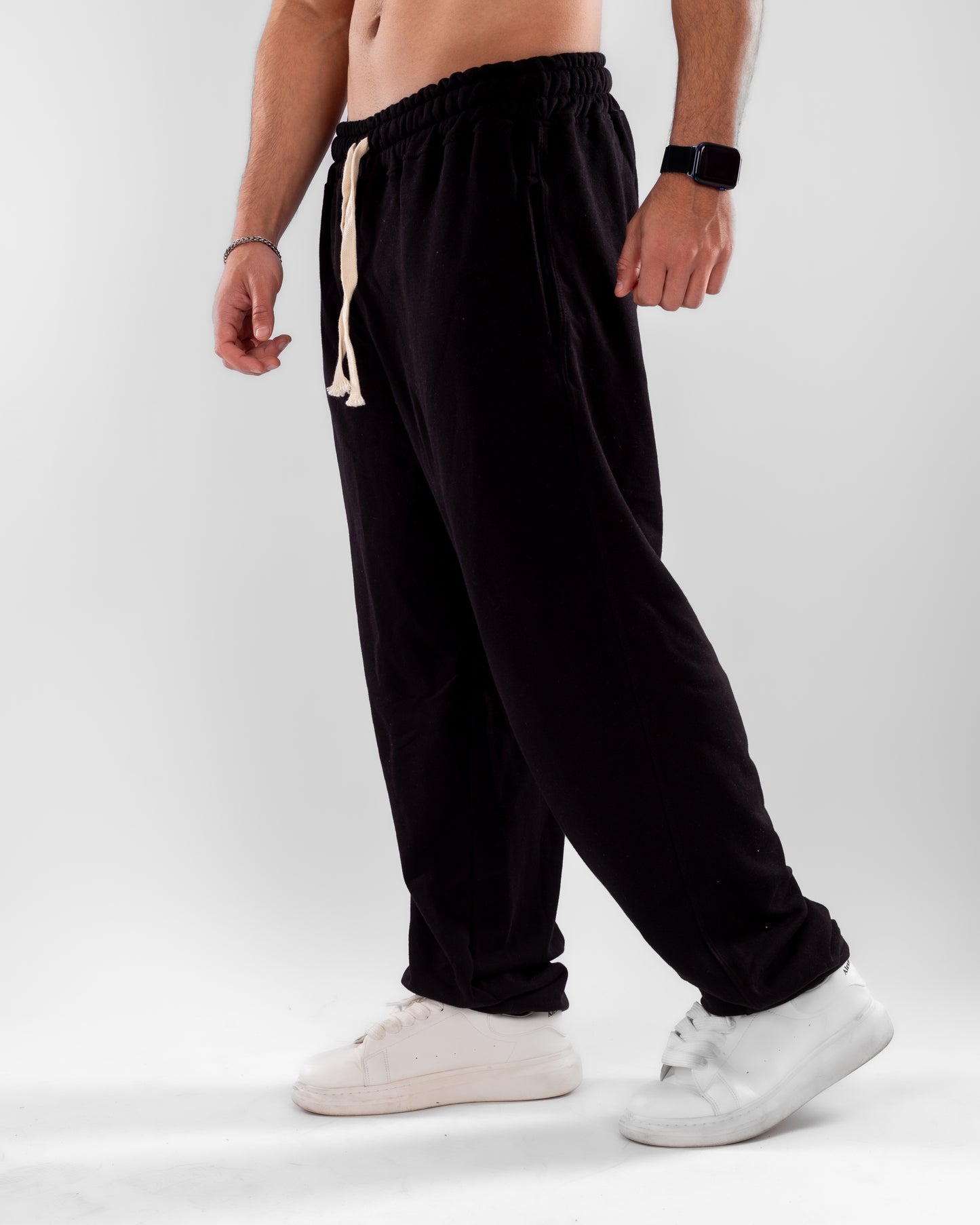 Black Wide Leg Unisex Sweatpants