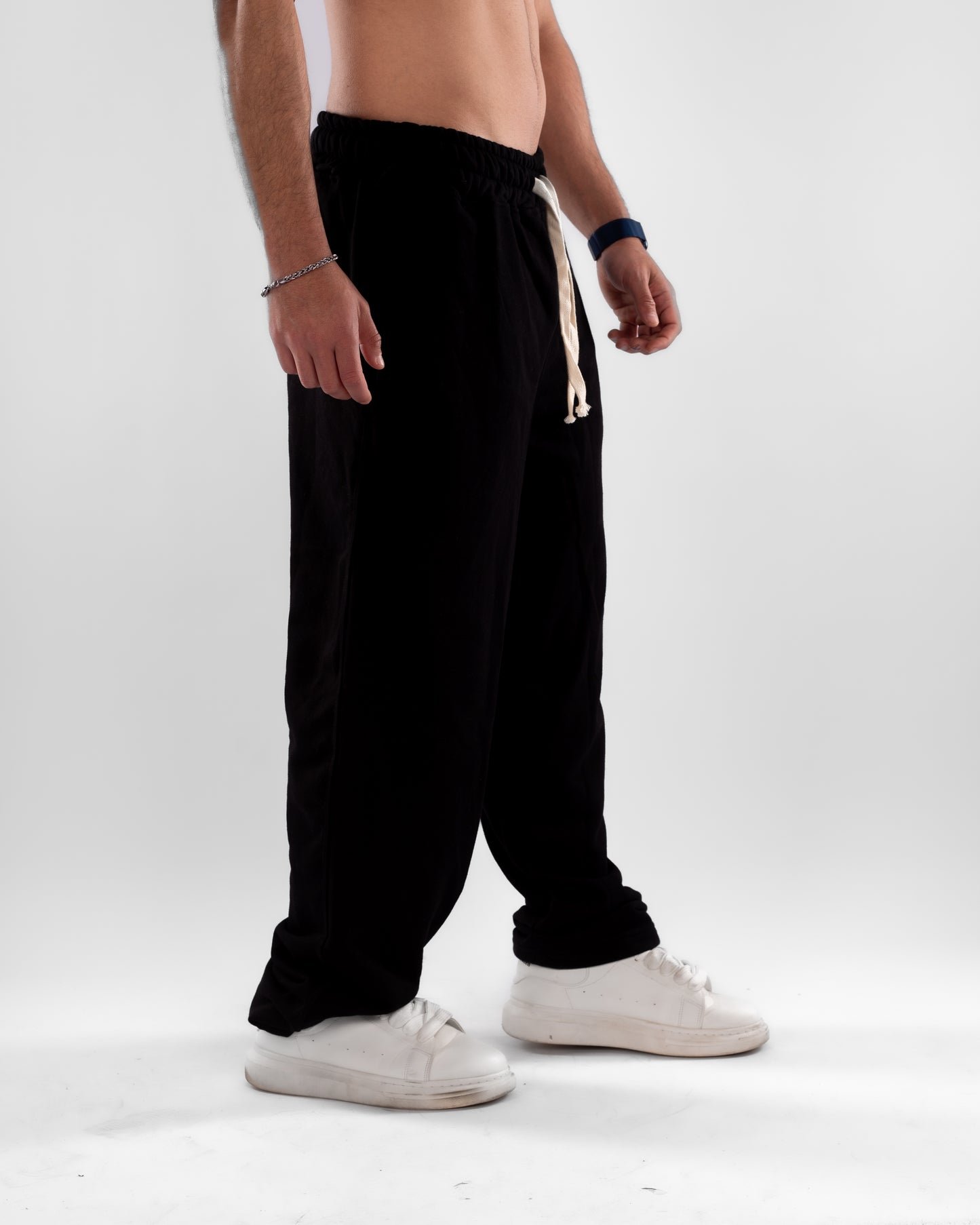 Black Wide Leg Unisex Sweatpants