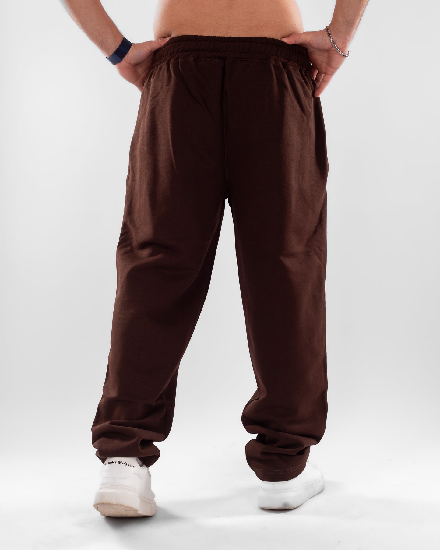 Brown Wide Leg Unisex Sweatpants